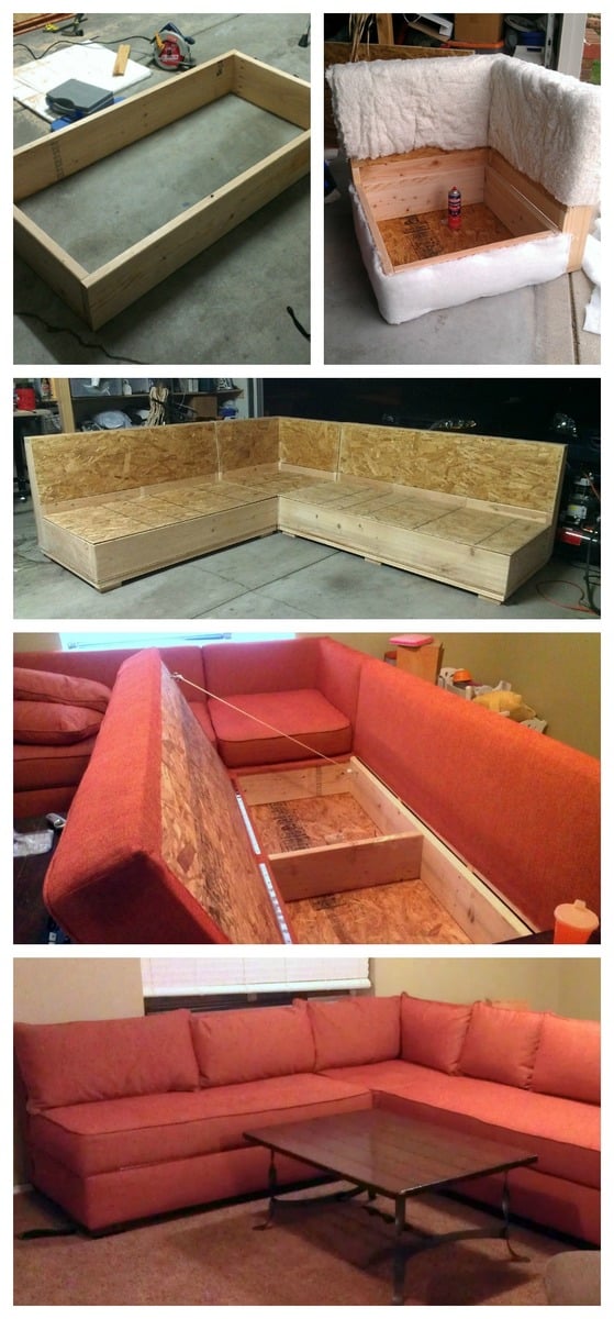 DIY Sofa Storage Sectional Ana White   Diy Storage Sectional 